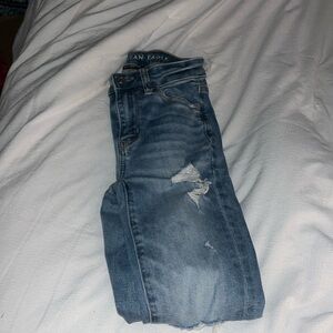 american eagle skinny ripped jeans